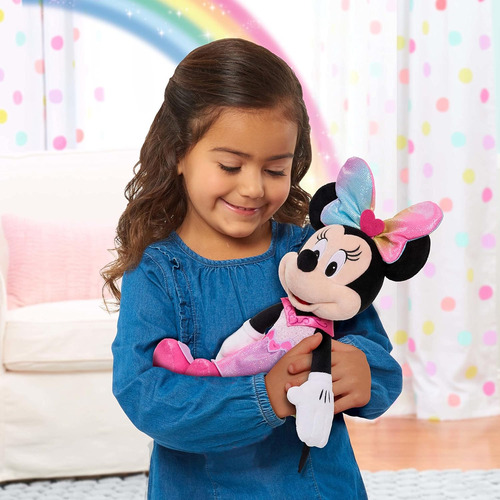 Minnie Mouse Sparkle And Sing, Peluche De 13 Pulgadas Con Lu