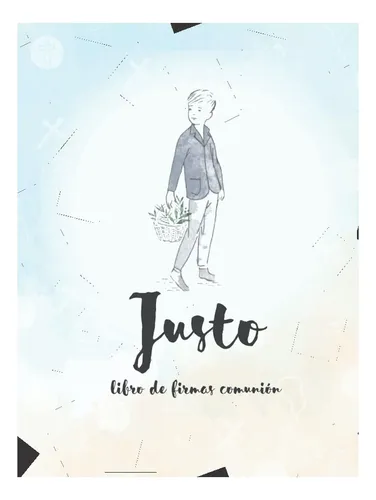 comprar Libro: Libro De Firmas Comunión Justo: Libro De Firmas De |