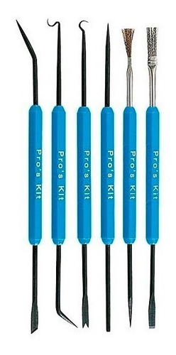 Imagen 3 de 5 de Kit Herramientas Soldar Desoldar Proskit 6 Piezas 1pk-3616