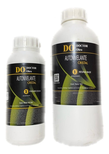 Imagen 1 de 7 de Resina Epoxica Autonivelante Cristal 1.5kg Envio Gratis