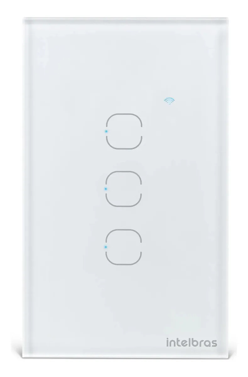 Interruptor Inteligente Touch WI-FI 3 Teclas EIW 1003 Branco Intelbras