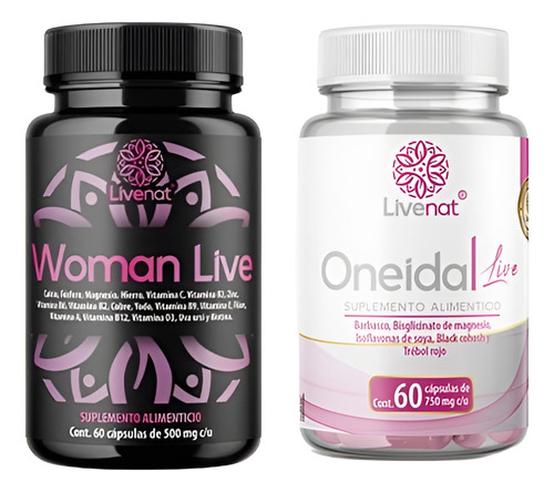 Oneida + Womanlive | Livenat | Contrrol Hormonal Y Vitaminas Sin Sabor