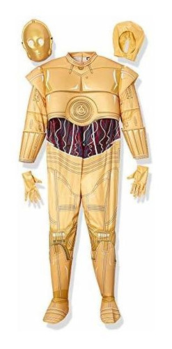 Traje Clásico De Star Wars C-3po Para Adultos.