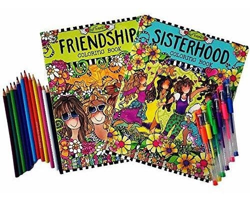 Libros Para Colorear Amistad Y Hermandad Para Relajación Pa