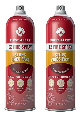 Spray Extintor De Incendios  Ez, Pack De 2, Af400-2, Rojo