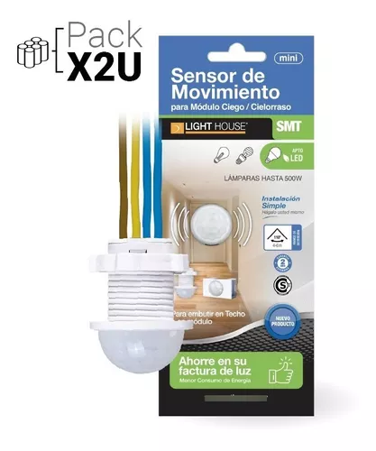 Mini sensor de movimiento (PIR) para techo