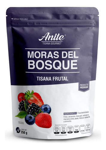 Moras Del Bosque Tisana Frutal Te Premium 100% Natural 250gr