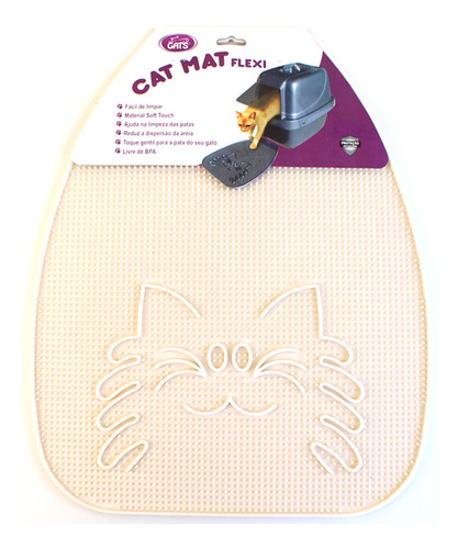 Tapete P/ Caixa De Areia De Gato Liteira Banheiro Cat Mat