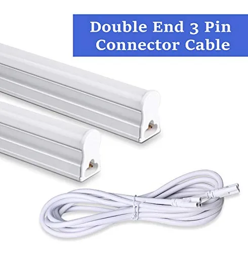 Conectores De Lámpara Led T5 T8 Akamino, Paquete De 4, Doble