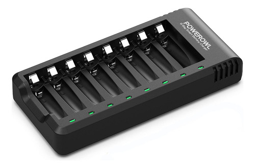 Cargador De Bateria Powerowl 8 Bay Aa Aaa (carga Usb De Alt