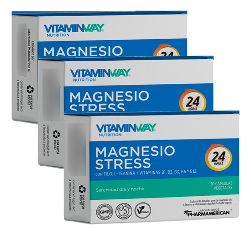 Magnesio Stress Tilo + L- Teanina Serenidad Vitamin Way X3