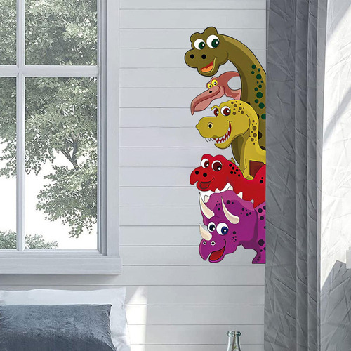 Fe Pegatinas De Pared De Dinosaurios De Dibujos Izquierda