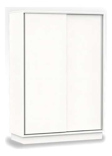 Placard Blanco De 2 Puertas Corredizas De 1,35 M Con Cajones Blanco
