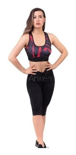 Imagen 1 de 10 de Top Lycra Deportivo Mujer Estampado T: 1 Al 5 , Art T290