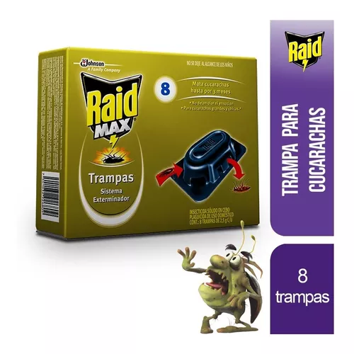 Comprar Sistema Exterminador Raid® Max®, Trampas Para Cucarachas 8