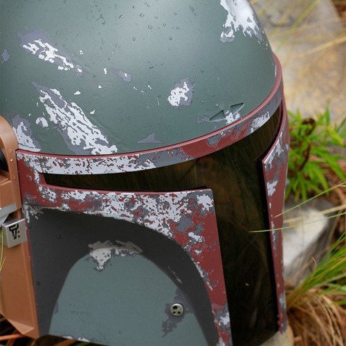 Imagen 5 de 9 de Casco Star Wars Boba Fett Electronico A Escala 1.1