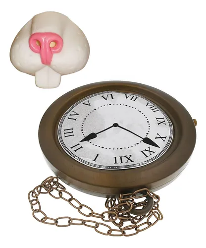 2025 Collar Con Reloj De Bolsillo Y Nariz De Conejo For