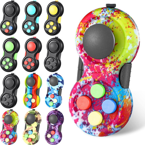 Civaner 12 Piezas Fidget Pad Retro Classic Fidget Controller