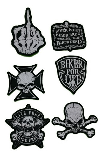 Parches Bordados Logos Bikers Live To Ride