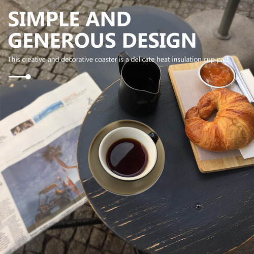 Posavasos De Mesa Para El Hogar, De Latón, Para Decoración D