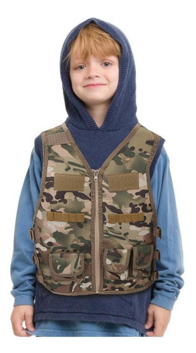 Chaleco De Nailon Para Niños, Camuflaje, Juegos De Camuflaje