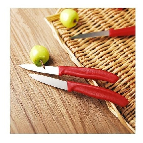 Imagen 5 de 6 de Cuchillo Victorinox Legumbres Verduras 8cm Rojo 6.7601