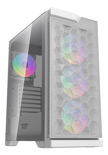 Gabinete Gamer Aigo Darkflash Dk361 Rgb Mid-t Lat Vidro C/4f