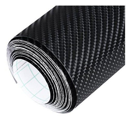 Film Vinilo Fibra Carbono Negro 4d Tuning Auto 1.52x2m