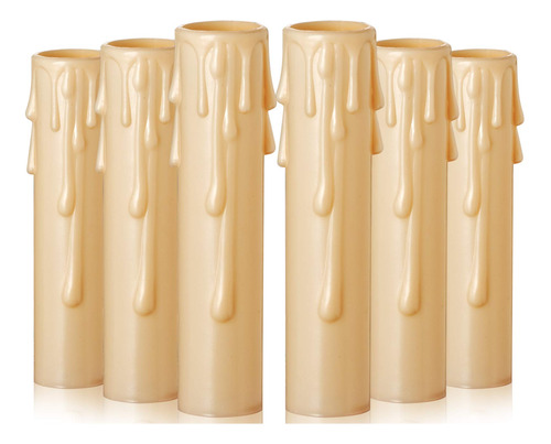 Juego De 6 Fundas Para Velas De Goteo, Base De Candelabro, 3