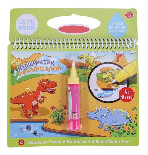 Libro De Dibujo Mágico Para Colorear Agua Con Pluma Niños Ni