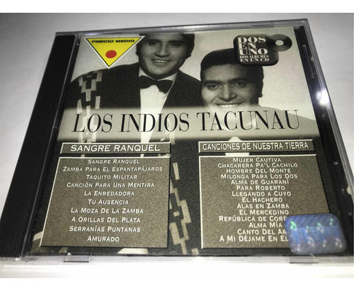 Los Indios Tacunau Dos Cd En Uno Nuevo Original Cerrado 