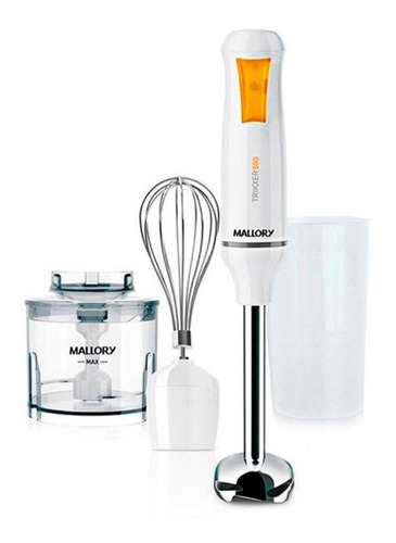 Mixer Mallory Processador Batedor 3em1 Inox 500w + Copo 110v