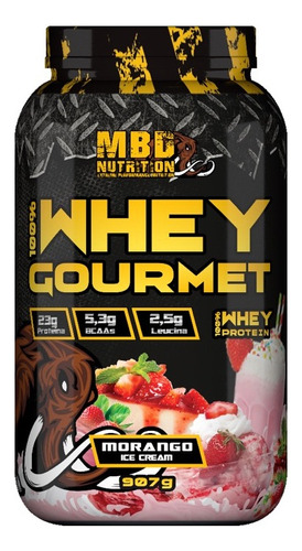 Whey Protein Gourmet 100% 907g Mbd Nutrition 