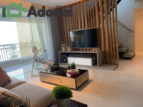 Imagem 1 de 15 de Cobertura Duplex 229 M² Infinity Top Living,3 Suítes Sendo Uma Com Amplo - 985