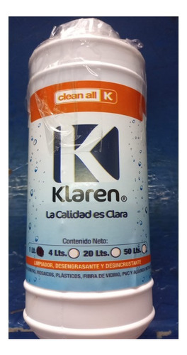 Clean All Limpiador Para Piscina Y Albercas De 1 Litro