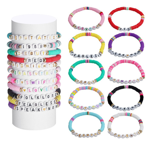 12 Pulseras Taylor Swift,joyeria Accesorios Mujer Friendship