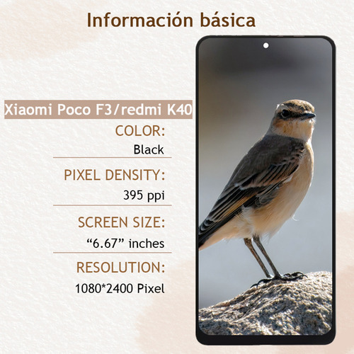 Pantalla Lcd Para Xiaomi Poco F3 Redmi K40 M2012k11ag M2012k11ac M2012k11c Jkpkj