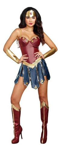 Traje De Superhéroe Wonder Woman For Cosplay De Marvel