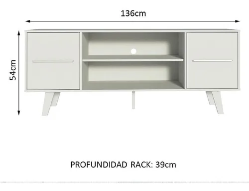 Centro De Entretenimiento Madesa Copenhaguen 55'' - Blanco