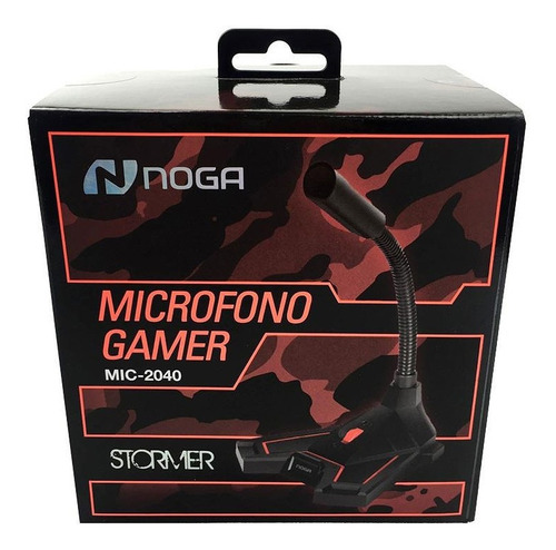 Imagen 5 de 5 de Microfono Streaming Gamer Noga Mic-2040 Flexible Soporte 3.5