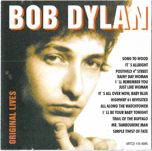 Cd - Bob Dylan - Original Lives