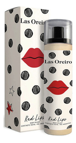 Las Oreiro Body Splash Red Lips X 100ml