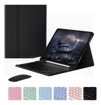 Comprar Capa Para iPad 10.2'' 9ª 8ª 7ª Geração Tablet teclado mouse Cor Capa Preta E Teclado Preto E Mouse Bluetooth De Carregamento SPLPLUS