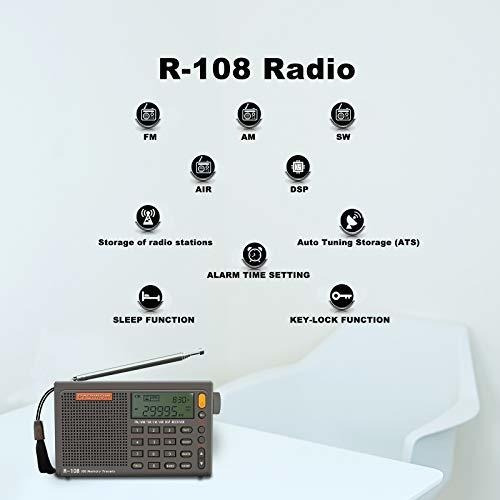 Imagen 2 de 7 de Radiwow R-108 Fm Estéreo - Lw - Mw - Sw - Air Band - Dsp Rad