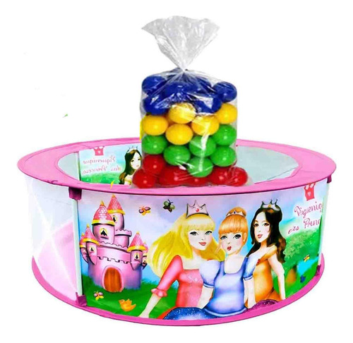 Piscina De Bolinha Kit 100 Bolas Piquenique Das Princesas