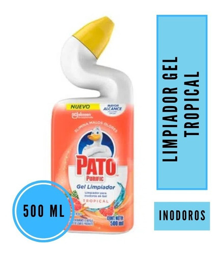 Pato Purific Inodoros Gel Limpiador Tropical 500ml