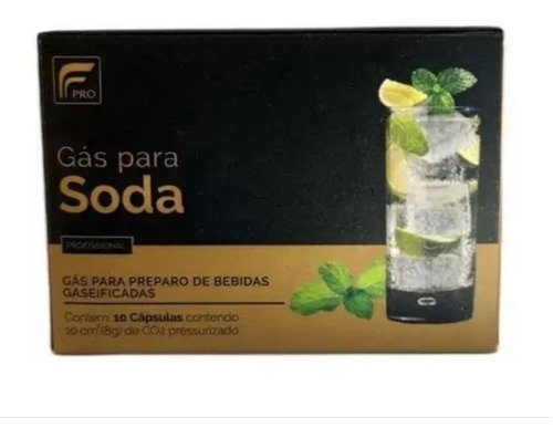 50 Capsulas Ampola Co2 Refil P/ Garrafas Soda Água