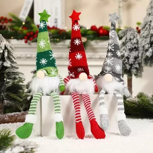 Gnomo Sin Rostro Muñecas Navideñas Purpurina Regalos Navidad