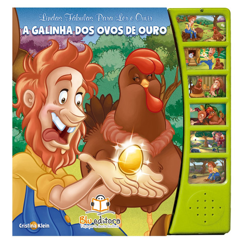 Lindas fábulas para ler e ouvir: A galinha dos ovos de ouro, de Klein, Cristina. Blu Editora Ltda em português, 2017
