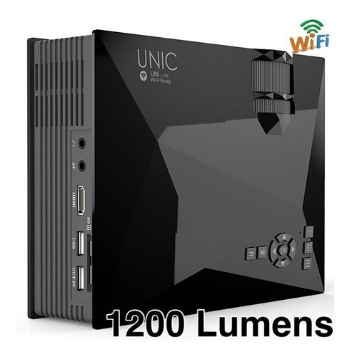 Imagen 3 de 7 de Mini Proyector Unic Uc46 Wifi, Full Hd 140¨, 1200 Lumenes!
